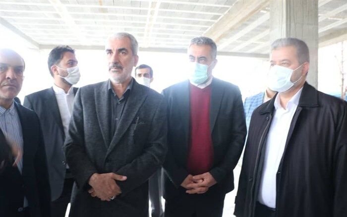 بازدید وزیر آموزش و پرورش از مراحل ساخت بزرگترین مدرسه روستایی کشور