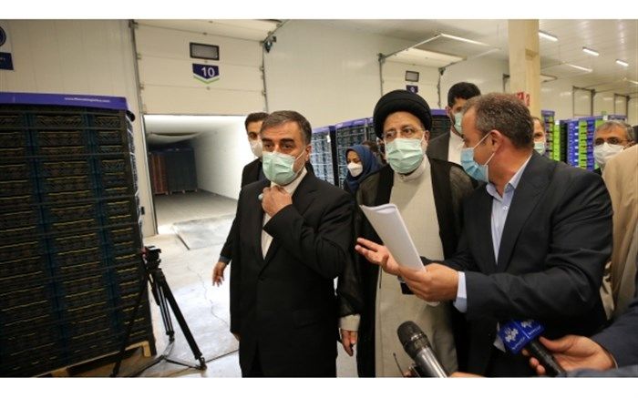 بازدید رئیس‌جمهوری از مجهزترین مرکز آزمایش، بسته‌بندی، نگهداری و بازاریابی محصولات کشاورزی