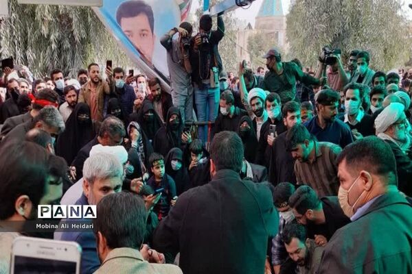 تشییع پیکر شهید مدافع حرم «احسان کربلایی پور» در قم