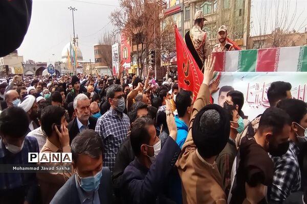 تشییع پیکر شهید مدافع حرم «احسان کربلایی پور» در قم