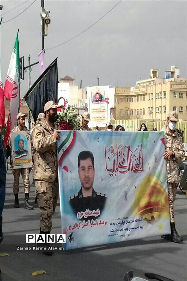 تشییع پیکر شهید مدافع حرم «احسان کربلایی پور» در قم
