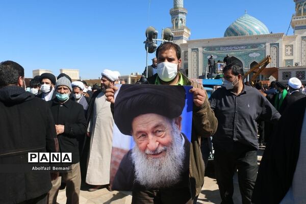 تشییع پیکر آیت الله علوی گرگانی در قم