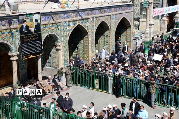تشییع پیکر آیت الله علوی گرگانی در قم