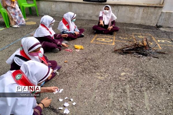 برگزاری جشن‌ چهارشنبه سوری در مدرسه حضرت زهرا(س) رودهن
