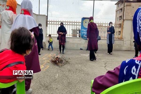 برگزاری جشن‌ چهارشنبه سوری در مدرسه حضرت زهرا(س) رودهن