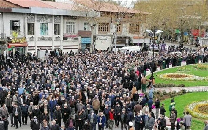 تشییع پیکر مطهر آیت الله العظمی علوی گرگانی