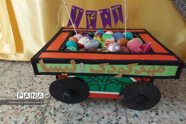 جشنواره تخم مرغ‌های رنگی ویژه نوآموزان پیش دبستانی در امیدیه