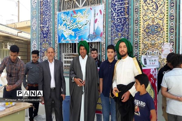 شرکت مهدی یاوران مدارس حمیدیه در مراسم نماز جمعه