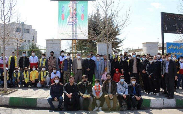 برگزاری راهپیمایی مهدی یاوران زنجان