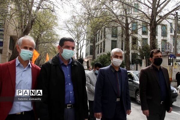 راهپیمایی دانش‌آموزی مهدی یاوران به مناسبت نیمه شعبان در ساری