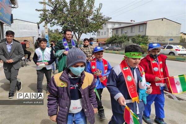 راهپیمایی مهدوی یاوران در گلوگاه