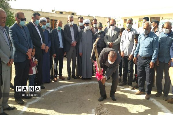 کلنگ‌زنی و بازسازی آموزشگاه‌های بختاجرد، محمد‌آباد و شهنان از روستاهای داراب