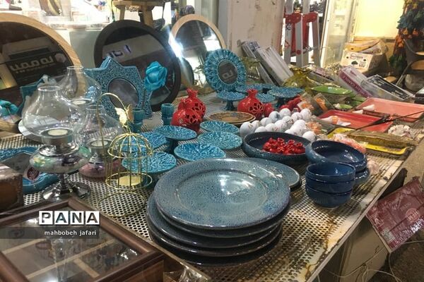 برپایی غرفه‌های فروش صنایع دستی در ساری