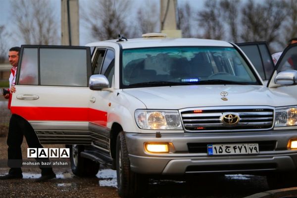 بازدید معاون درمانی و توانبخشی جمعیت هلال احمر کشوری از پایگاه بین جاده‌ای هلال احمر شهر دانسفهان