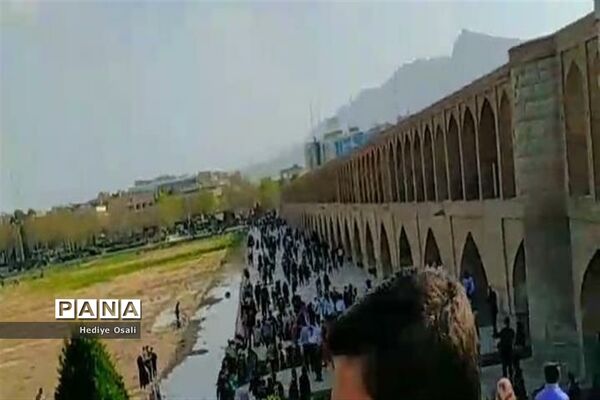 مسافران و گردشگران نوروزی در اصفهان