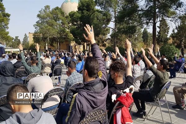 مراسم هشتمین سالگرد شهادت شهید علی خلیلی در گلزار شهدای بهشت حضرت زهرا(س)