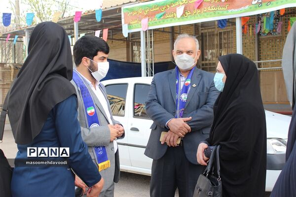 بازدید رئیس سازمان دانش‌آموزی فارس از ستاد اسکان ناحیه دو شیراز