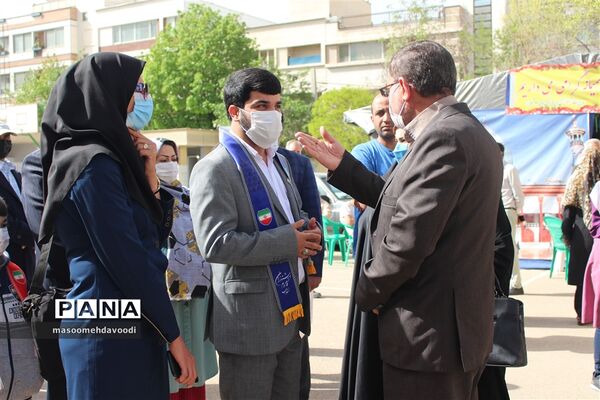بازدید رئیس سازمان دانش‌آموزی فارس از ستاد اسکان ناحیه دو شیراز