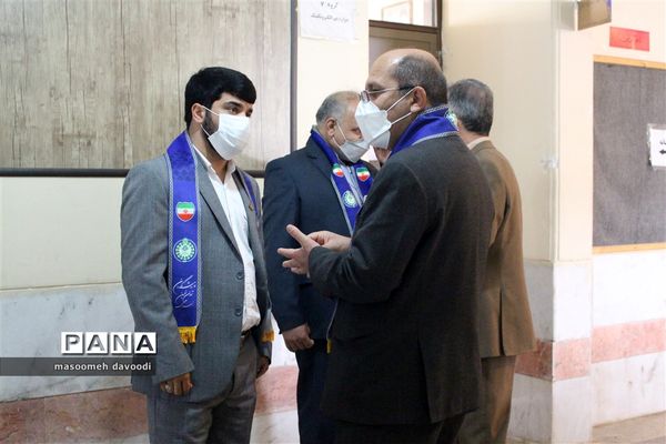 بازدید رئیس سازمان دانش‌آموزی فارس از ستاد اسکان ناحیه یک شیراز