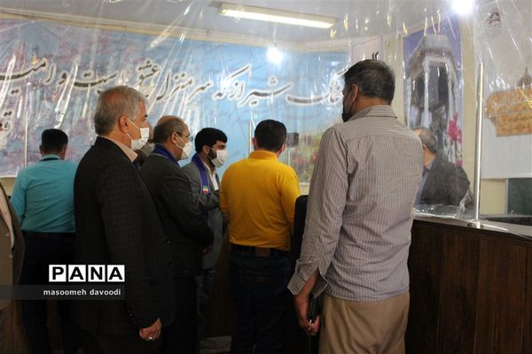 بازدید رئیس سازمان دانش‌آموزی فارس از ستاد اسکان ناحیه یک شیراز