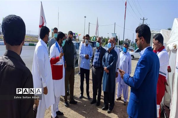 استقبال از مسافران نوروزی در ایرانشهر