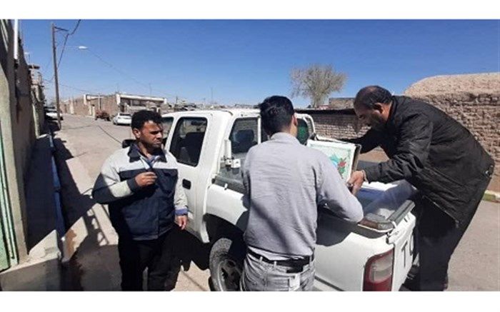 توزیع مرحله دوم بسته‌های معیشتی در شهرستان جعفرآباد قم