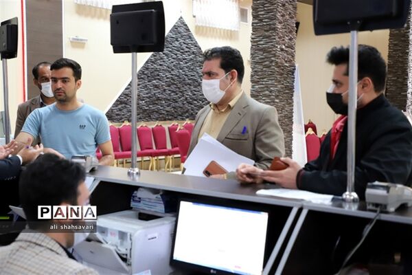 بازدید مسئولان آموزش و پرورش استان کرمانشاه از ستاد اسکان نوروزی فرهنگیان