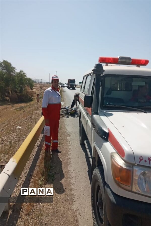خدمت‌رسانی نیروهای امداد‌رسان جمعیت هلال‌احمر شهرستان امیدیه در ایام نوروز