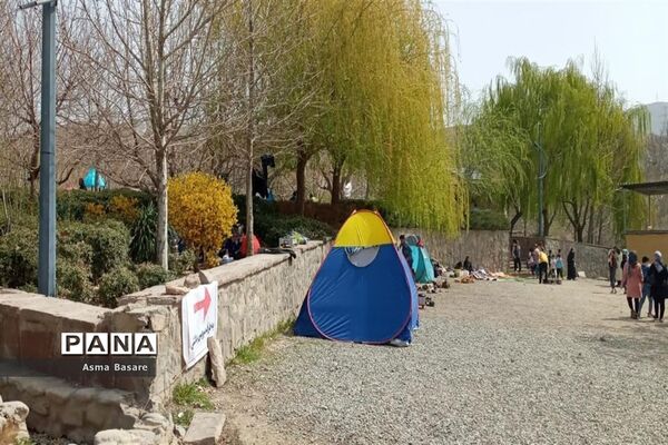 دهکده تفریحی و گردشگری باغستان کرج در روز سیزده فروردین