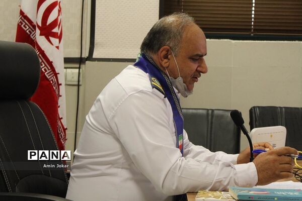 جلسه ویدئو کنفرانس مسئولان سازمان دانش‌آموزی استان فارس