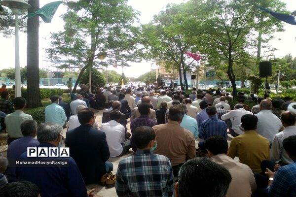 برپایی نماز باران در کاشمر