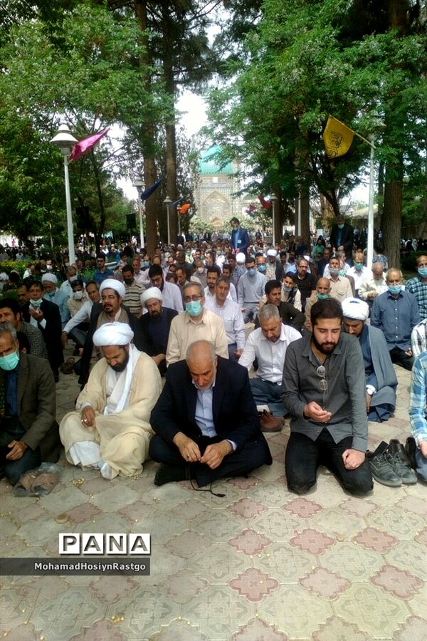 برپایی نماز باران در کاشمر