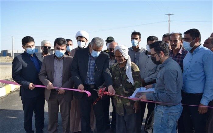 آسفالت معابر در روستای قلعه سوخته شهرستان بوشهر افتتاح شد