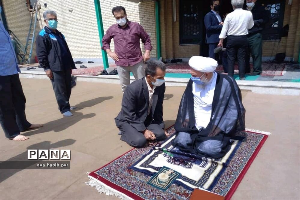 اقامه نمازجمعه در دومین هفته ماه مبارک رمضان در شهر محمدیه (قزوین)