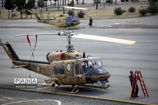 تمرین رژه بالگردی هوانیروز ارتش