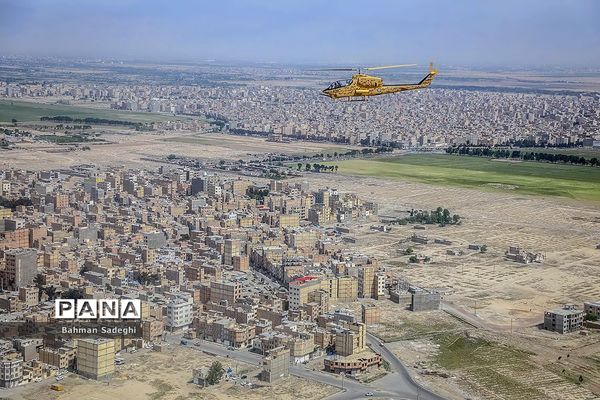 تمرین رژه بالگردی هوانیروز ارتش