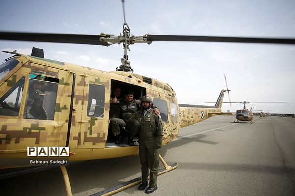 تمرین رژه بالگردی هوانیروز ارتش