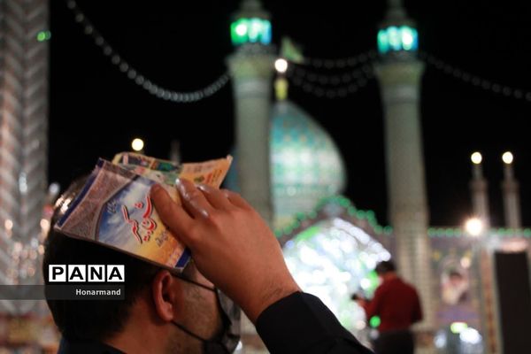 مراسم احیای شب قدر در حرم حضرت محمد هلال بن علی(ع) آران و بیدگل