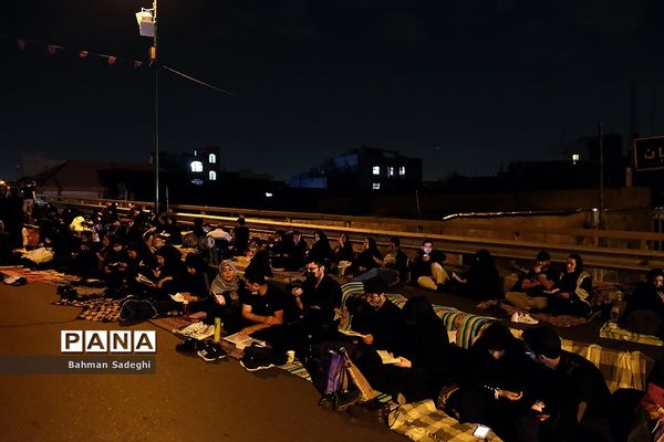 مراسم احیا شب بیست و یکم - خیابان ری