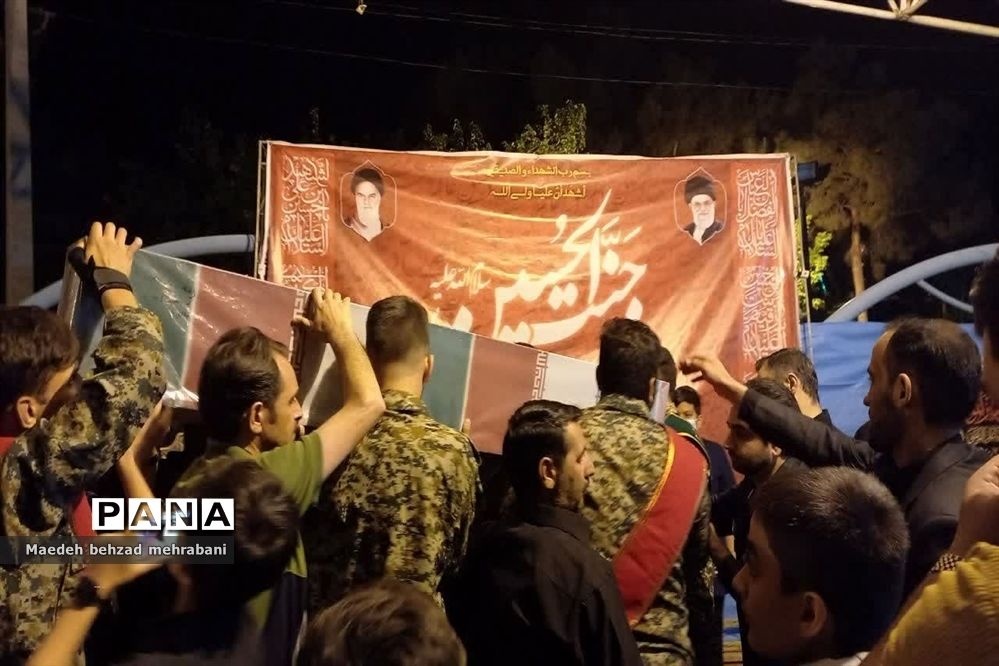 تشیع پیکر پنج شهید گمنام در شهرستان قرچک