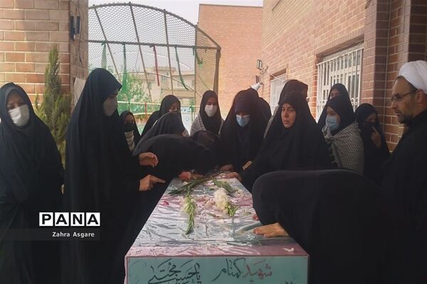 تشییع پیکر شهید گمنام در آموزش و پرورش و مدارس شهرستان ملارد