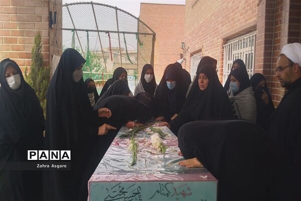 تشییع پیکر شهید گمنام در آموزش و پرورش و مدارس شهرستان ملارد