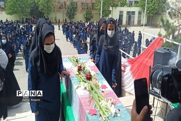 تشییع پیکر شهید گمنام در آموزش و پرورش و مدارس شهرستان ملارد