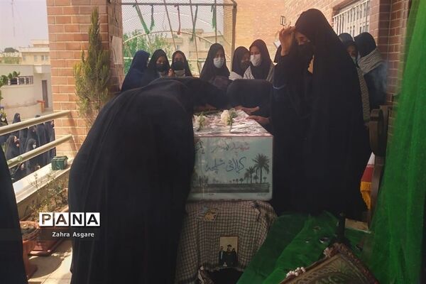تشییع پیکر شهید گمنام در آموزش و پرورش و مدارس شهرستان ملارد