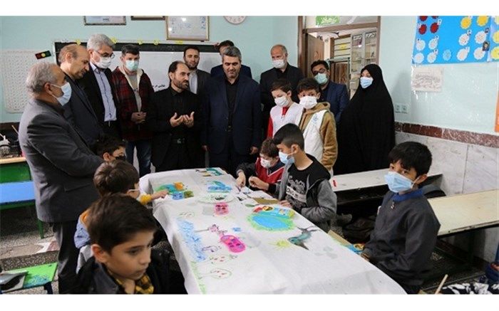 برگزاری آیین روز جهانی " زمین پاک" در مدرسه ابتدایی شهید دادمان ناحیه یک اردبیل