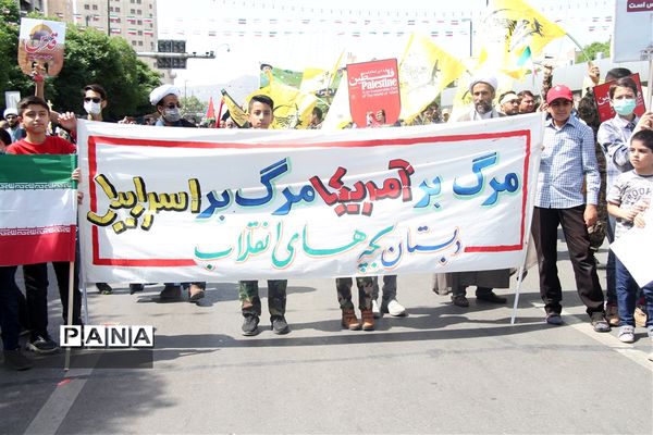 حضور پرشور مردم مشهد در راهپیمایی روز قدس