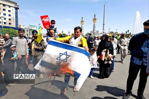 حضور پرشور مردم مشهد در راهپیمایی روز قدس