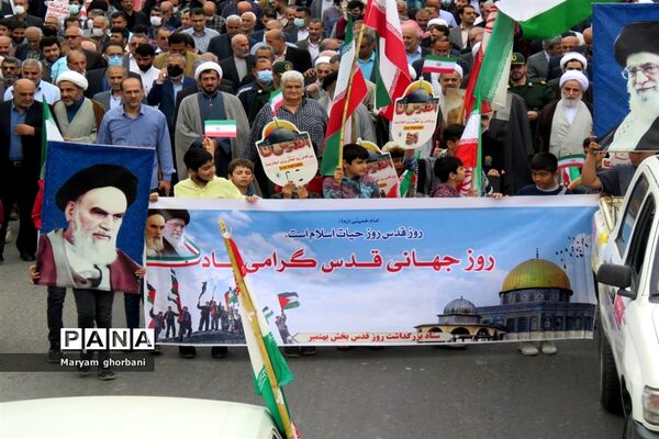 بانگ استکبارستیزی مردم در خیابان‌های بهنمیر پیچید