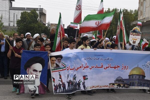 بانگ استکبارستیزی مردم در خیابان‌های بهنمیر پیچید