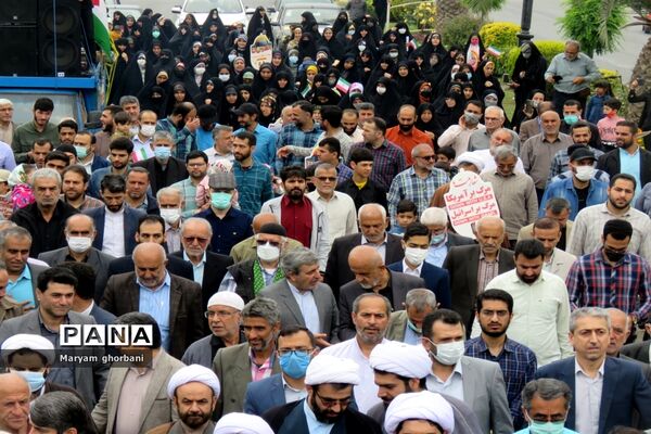 بانگ استکبارستیزی مردم در خیابان‌های بهنمیر پیچید